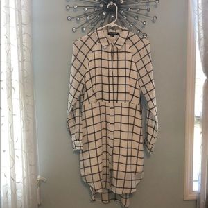 NEW Long sleeve, button down shirt dress